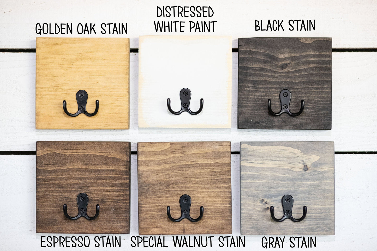 Mail Holder with Key Hooks and Farmhouse Style Coat Hooks