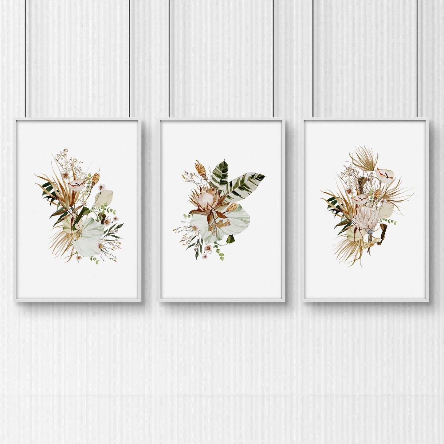 3 pictures above bed | set of 3 framed wall art