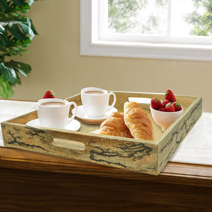 Wooden Tray Farmhouse Decor, Coffee Table Tray, Ottoman Tray or Bed