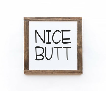 Bathroom Wood Signs