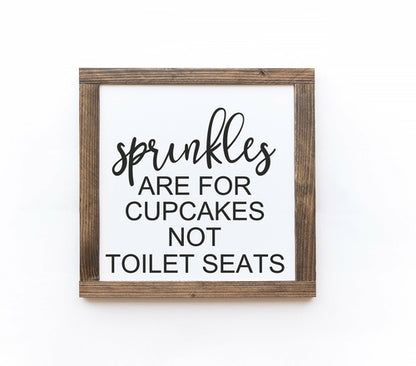 Bathroom Wood Signs